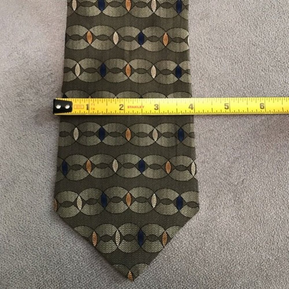 Kenneth Cole Reaction Geometric 100% Silk Classic Neck Tie Mens Office Career - Picture 4 of 6